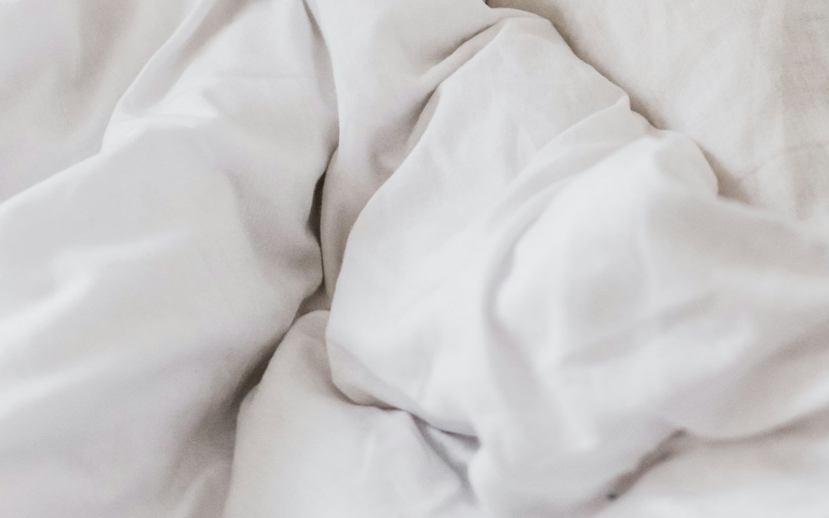 White bedspread