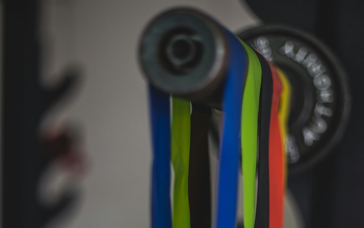 Blue green and yellow coated wires